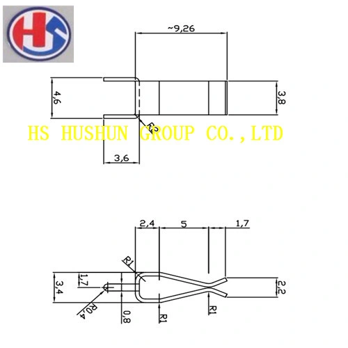 Brass/Copper Electrical Contact Use for PCB Board (HS-CE-022)